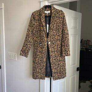 NWT Kendall & Kylie leopard coat!!